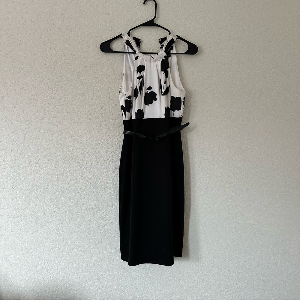 NWOT White House Black Market Halter Mini Formal Dress with Belt | Size: 00
